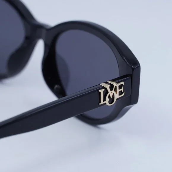 Moschino MOL014/G/S 0807 IR Sunglasses - Black Frame, Grey Lenses